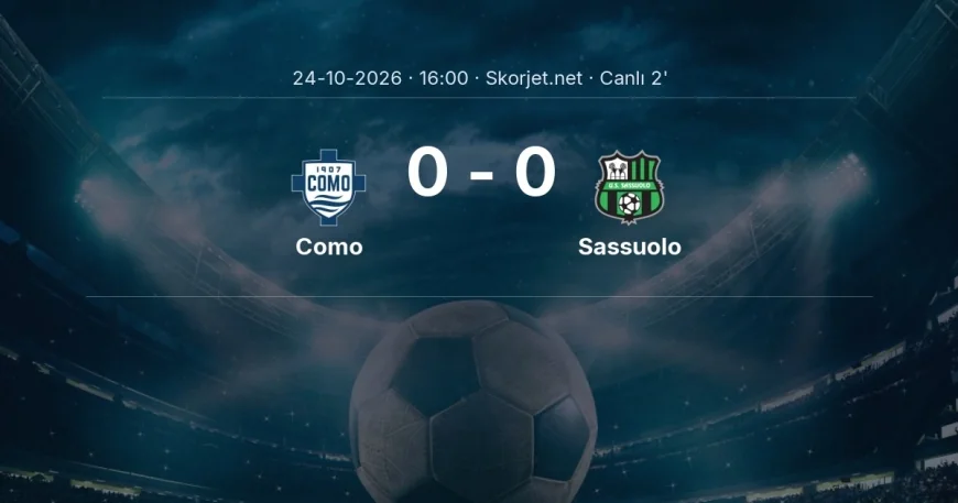 Serie A: Como - Sassuolo maçı başladı