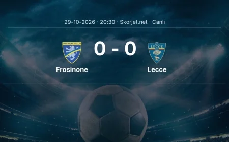 Serie A: Frosinone - Lecce maçı başladı