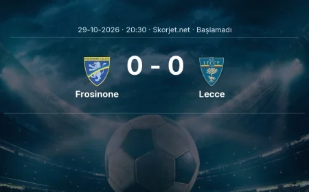 Frosinone - Lecce maçı ne zaman, saat kaçta? | Serie A