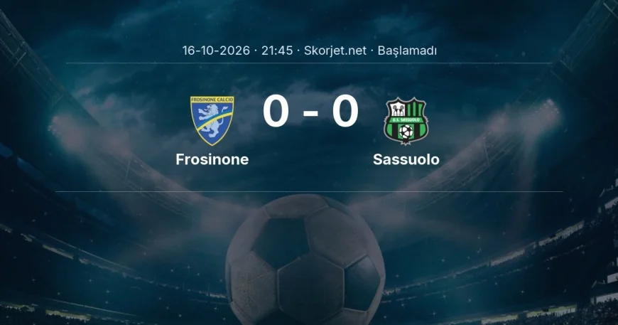 Frosinone - Sassuolo muhtemel ilk 11'ler | Serie A