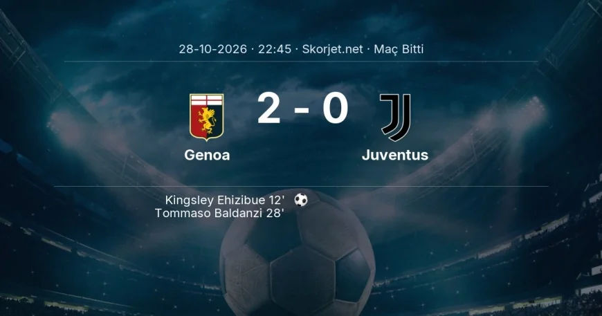 Genoa 2-0 Juventus - maç özeti | Serie A