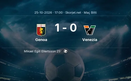 Genoa 1-0 Venezia - maç özeti | Serie A