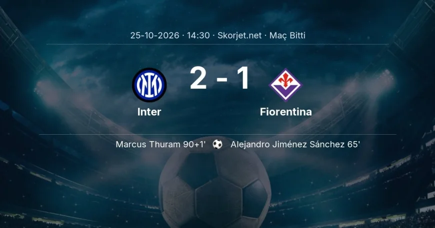 Maç sonucu: Inter 2-1 Fiorentina | Serie A