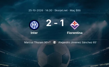 Maç sonucu: Inter 2-1 Fiorentina | Serie A