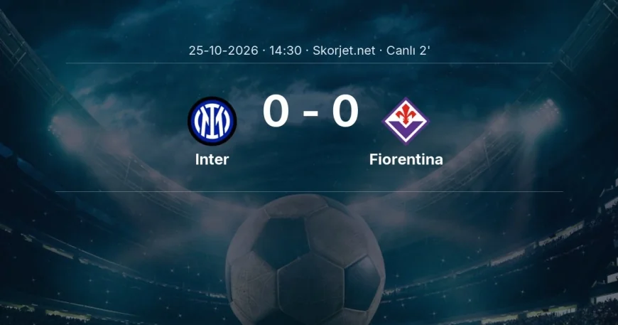 MAÇ BAŞLADI | Inter - Fiorentina