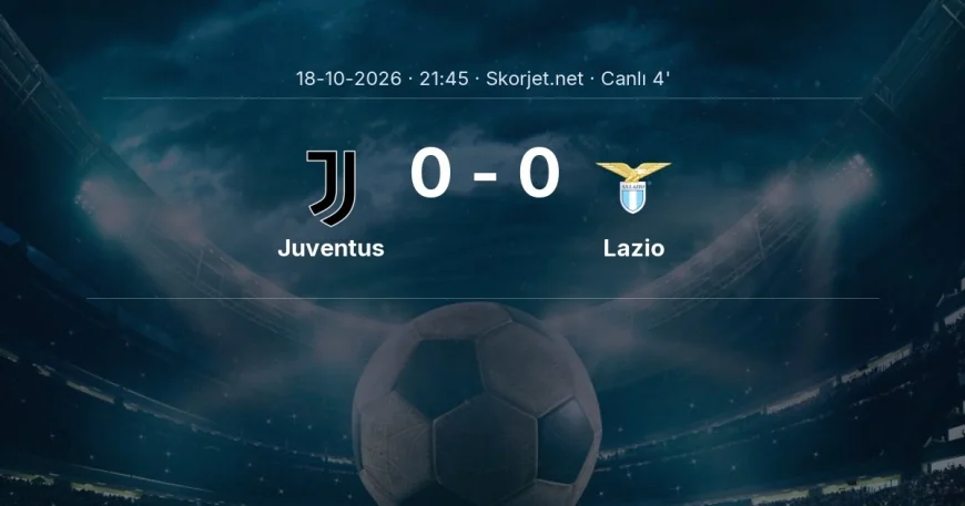 Serie A: Juventus - Lazio maçı başladı