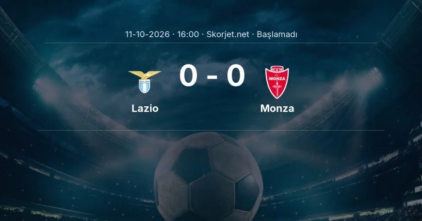 Serie A: Lazio - Monza kadro ve maç öncesi