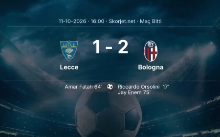 Maç sonucu: Lecce 1-2 Bologna | Serie A