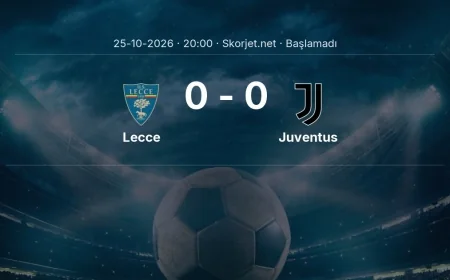 Serie A: Lecce - Juventus maç bilgileri