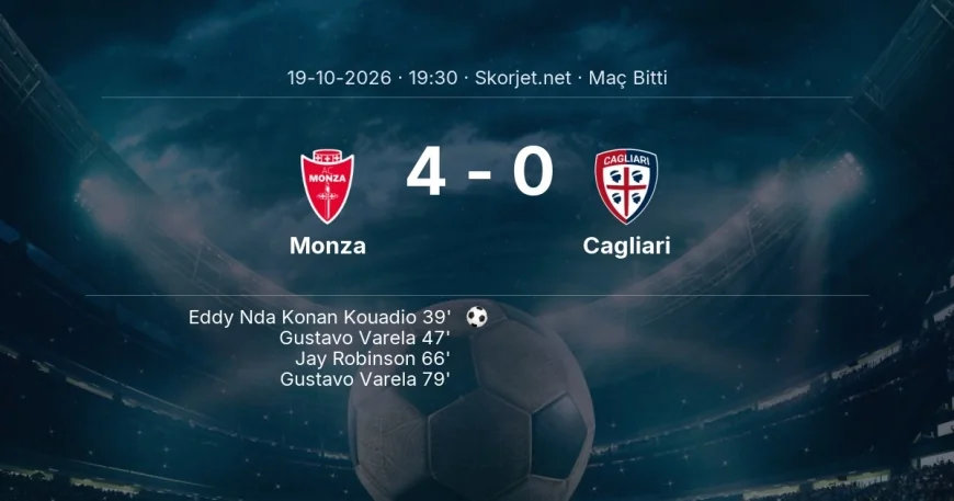 Maç sonucu: Monza 4-0 Cagliari | Serie A