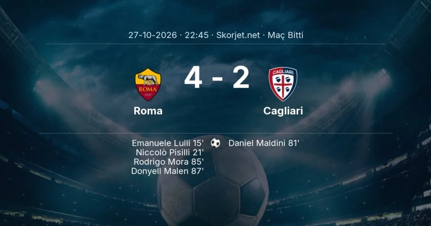 Maç sonucu: Roma 4-2 Cagliari | Serie A