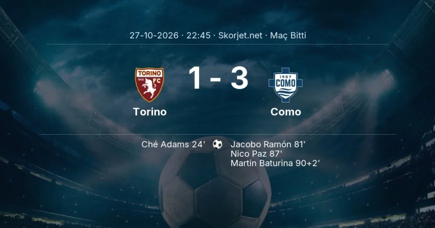 Torino 1-3 Como - maç özeti | Serie A