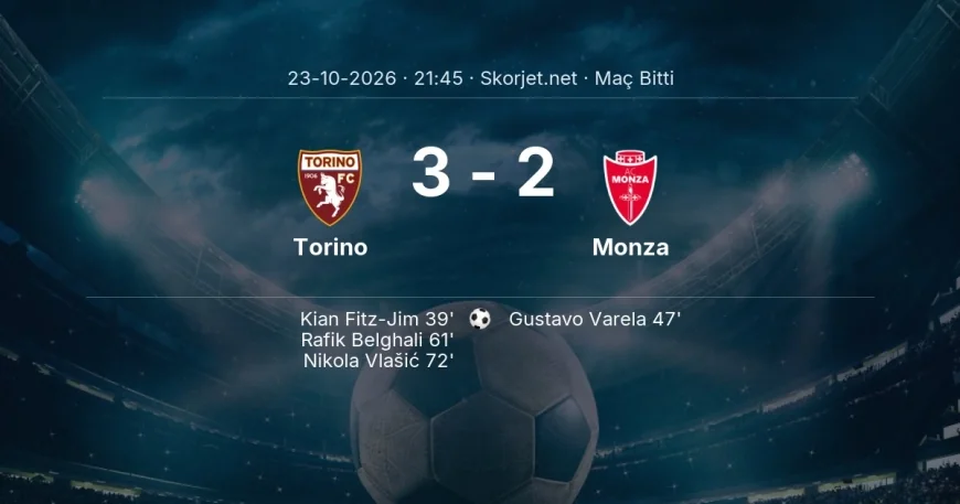 Serie A | Torino 3-2 Monza sonucu