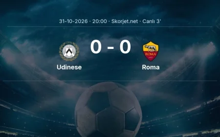 Serie A: Udinese - Roma maçı başladı