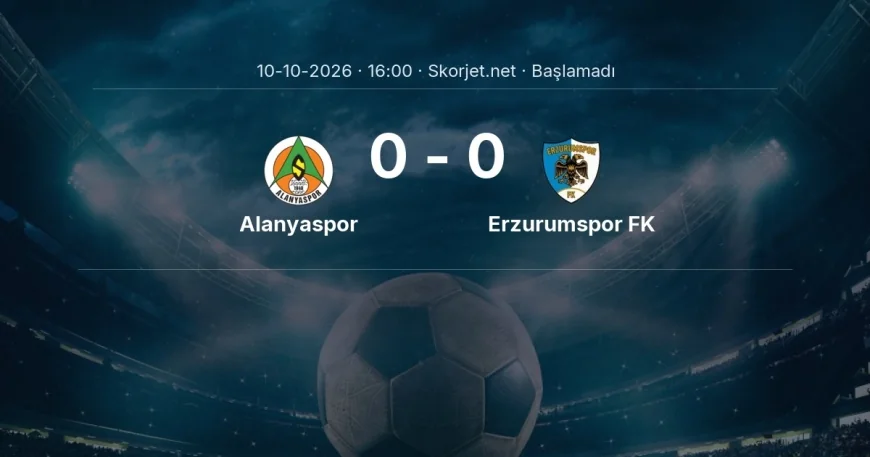 Süper Lig: Alanyaspor - Erzurumspor FK kadro ve maç öncesi