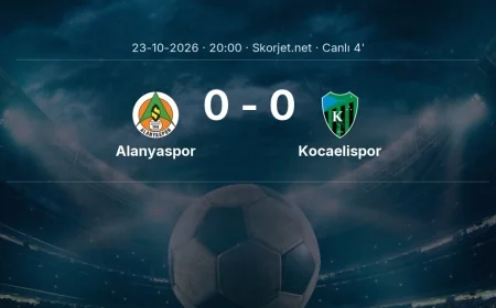 Alanyaspor - Kocaelispor maçı başladı | Süper Lig