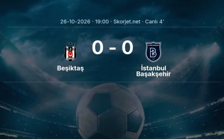 Süper Lig: Beşiktaş - İstanbul Başakşehir maçı başladı