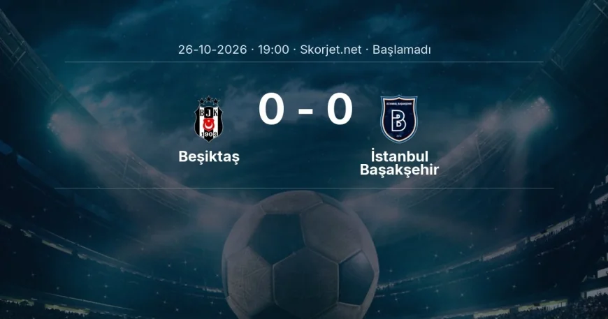 Beşiktaş - İstanbul Başakşehir maçı hangi kanalda, saat kaçta? | Süper Lig