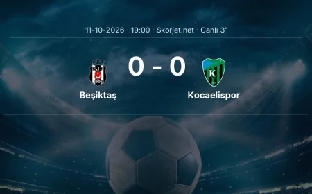 Süper Lig: Beşiktaş - Kocaelispor maçı başladı