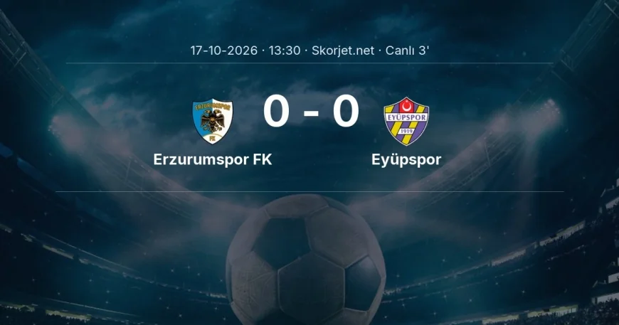 Erzurumspor FK - Eyüpspor maçı başladı | Süper Lig