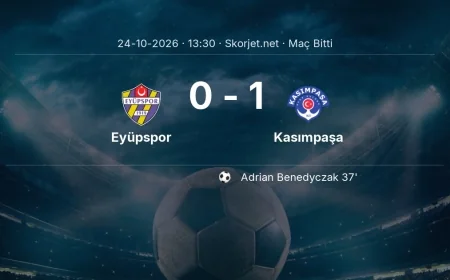 Süper Lig | Eyüpspor 0-1 Kasımpaşa sonucu