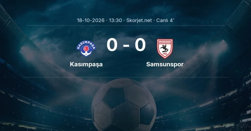 Süper Lig: Kasımpaşa - Samsunspor maçı başladı