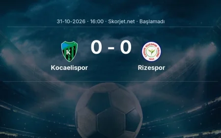 Kocaelispor - Rizespor maçı ne zaman, saat kaçta? | Süper Lig