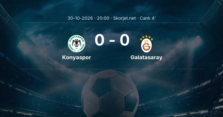 Konyaspor - Galatasaray maçı başladı | Süper Lig