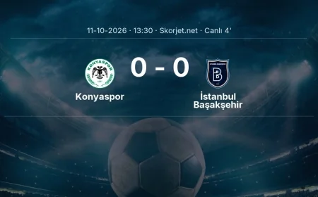 Konyaspor - İstanbul Başakşehir maçı başladı | Süper Lig