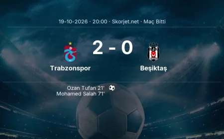 Maç sonucu: Trabzonspor 2-0 Beşiktaş | Süper Lig