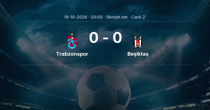 MAÇ BAŞLADI | Trabzonspor - Beşiktaş