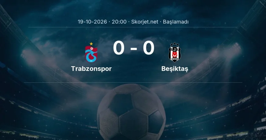 Trabzonspor - Beşiktaş maçı hangi kanalda, saat kaçta? | Süper Lig