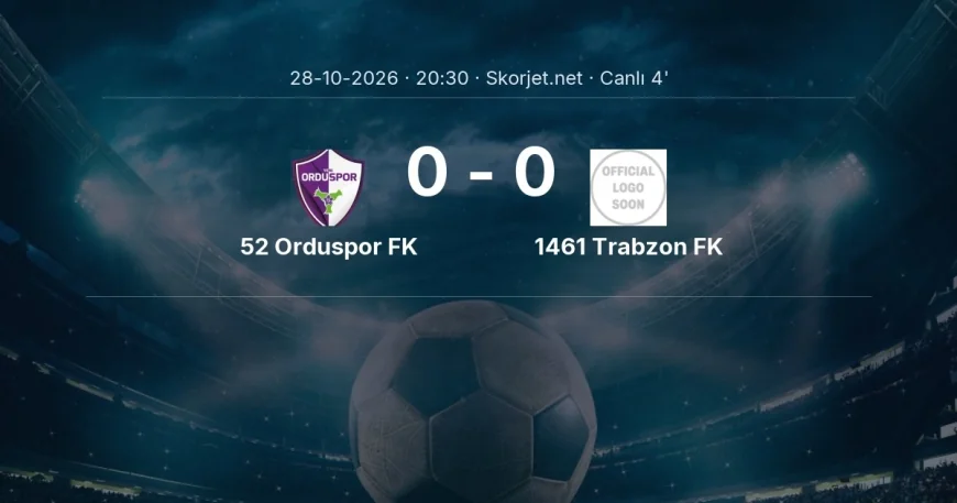 52 Orduspor FK - 1461 Trabzon FK maçı başladı | Türkiye Kupası