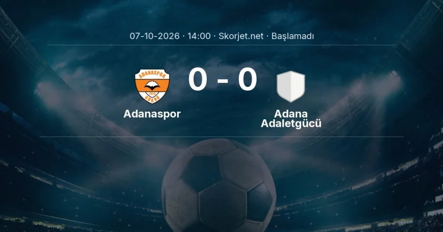 Adanaspor - Adana Adaletgücü maçı öncesi | Türkiye Kupası