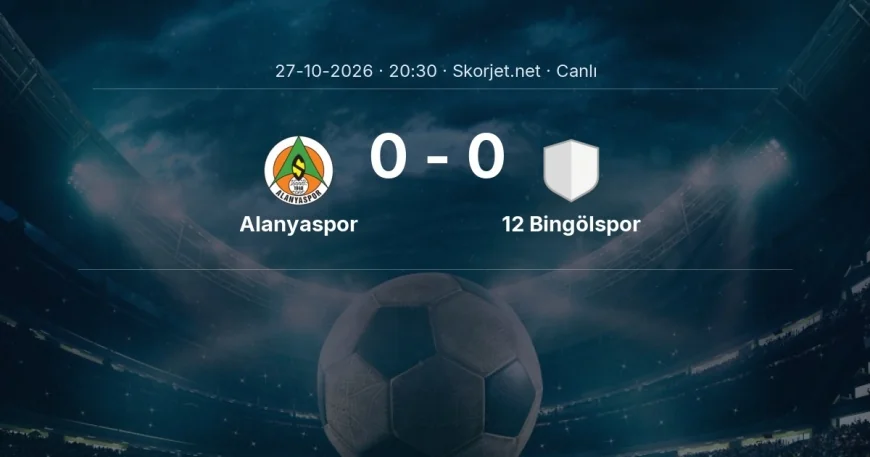 Türkiye Kupası: Alanyaspor - 12 Bingölspor maçı başladı