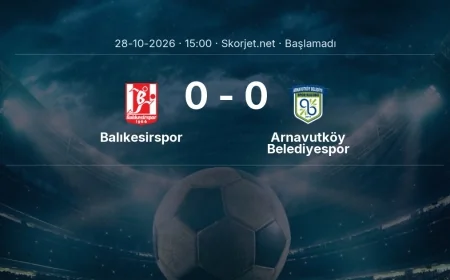 Türkiye Kupası: Balıkesirspor - Arnavutköy Belediyespor maç bilgileri