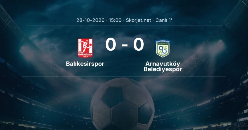 Balıkesirspor - Arnavutköy Belediyespor maçı başladı | Türkiye Kupası
