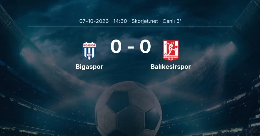 MAÇ BAŞLADI | Bigaspor - Balıkesirspor