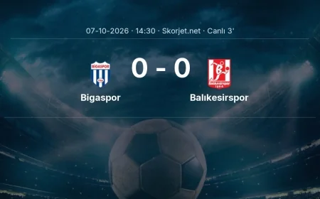 MAÇ BAŞLADI | Bigaspor - Balıkesirspor