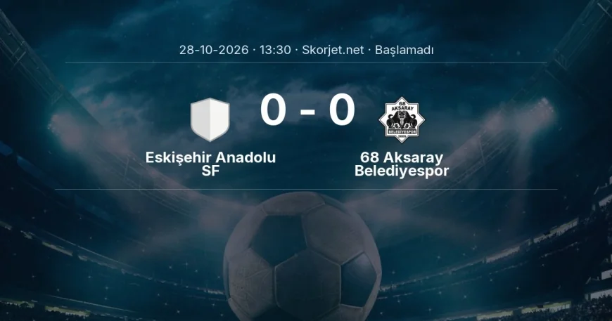 Eskişehir Anadolu SF - 68 Aksaray Belediyespor maçı ne zaman, saat kaçta? | Türkiye Kupası