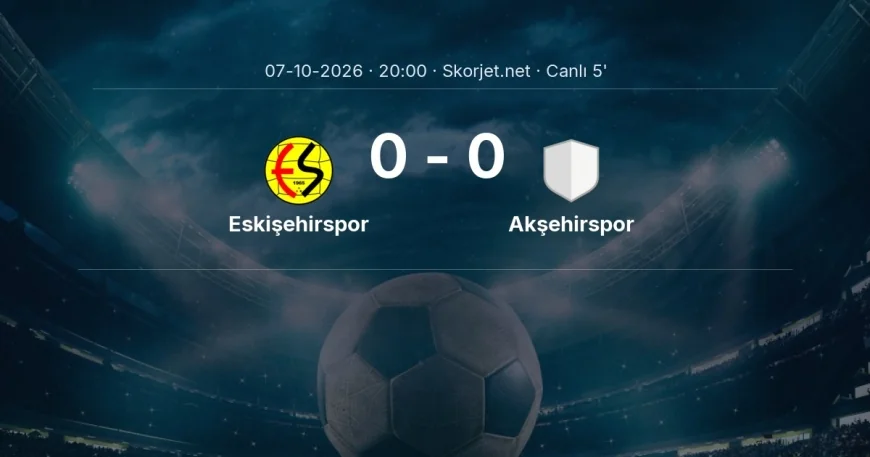 MAÇ BAŞLADI | Eskişehirspor - Akşehirspor
