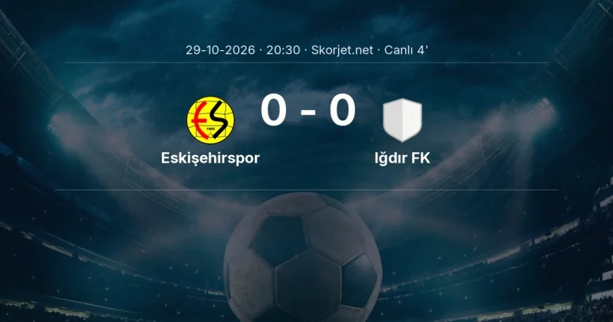 Eskişehirspor - Iğdır FK maçı başladı | Türkiye Kupası