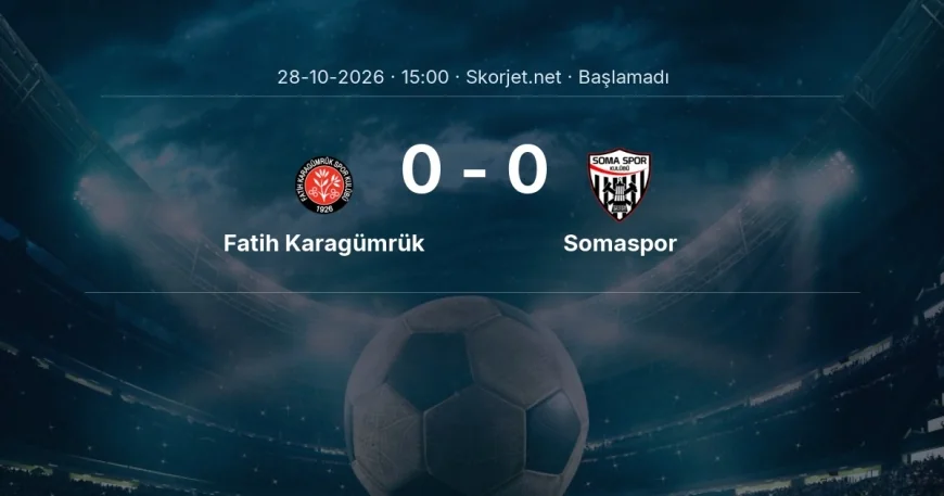 Fatih Karagümrük - Somaspor muhtemel ilk 11'ler | Türkiye Kupası