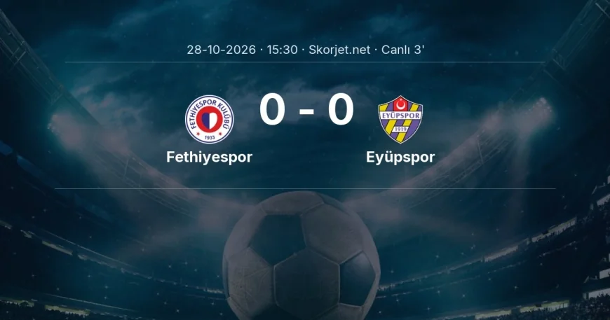 MAÇ BAŞLADI | Fethiyespor - Eyüpspor