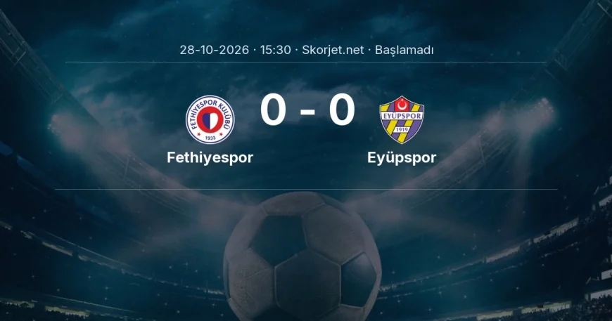 Fethiyespor - Eyüpspor maçı öncesi | Türkiye Kupası