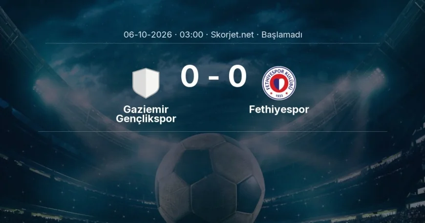 Gaziemir Gençlikspor - Fethiyespor maçı ne zaman, saat kaçta? | Türkiye Kupası