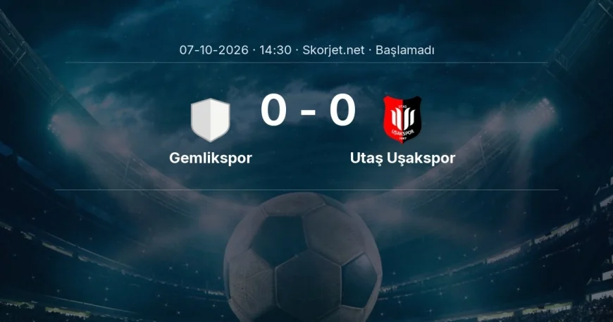 Gemlikspor - Utaş Uşakspor maçı ne zaman, saat kaçta? | Türkiye Kupası