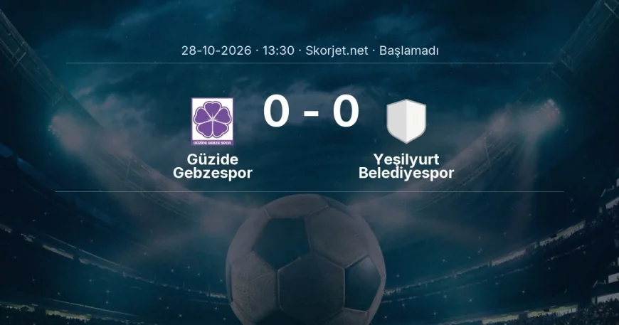 Güzide Gebzespor - Yeşilyurt Belediyespor maçı öncesi | Türkiye Kupası