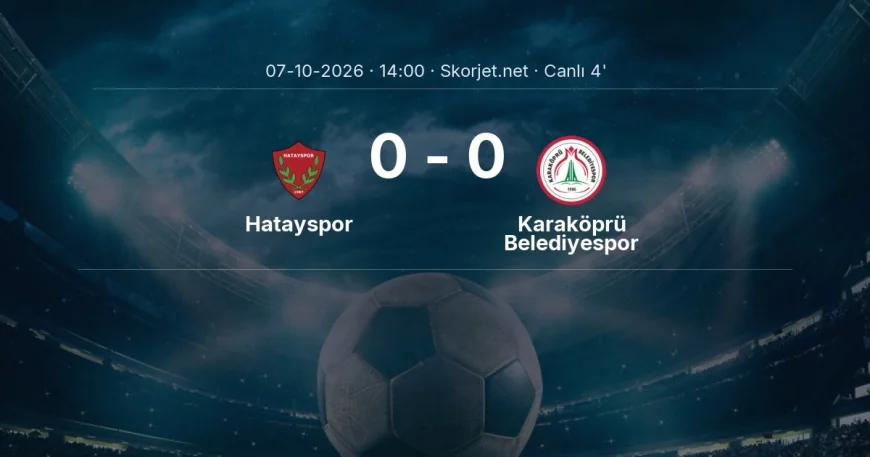 Hatayspor - Karaköprü Belediyespor maçı başladı | Türkiye Kupası
