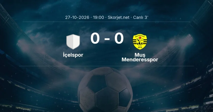 İçelspor - Muş Menderesspor maçı başladı | Türkiye Kupası